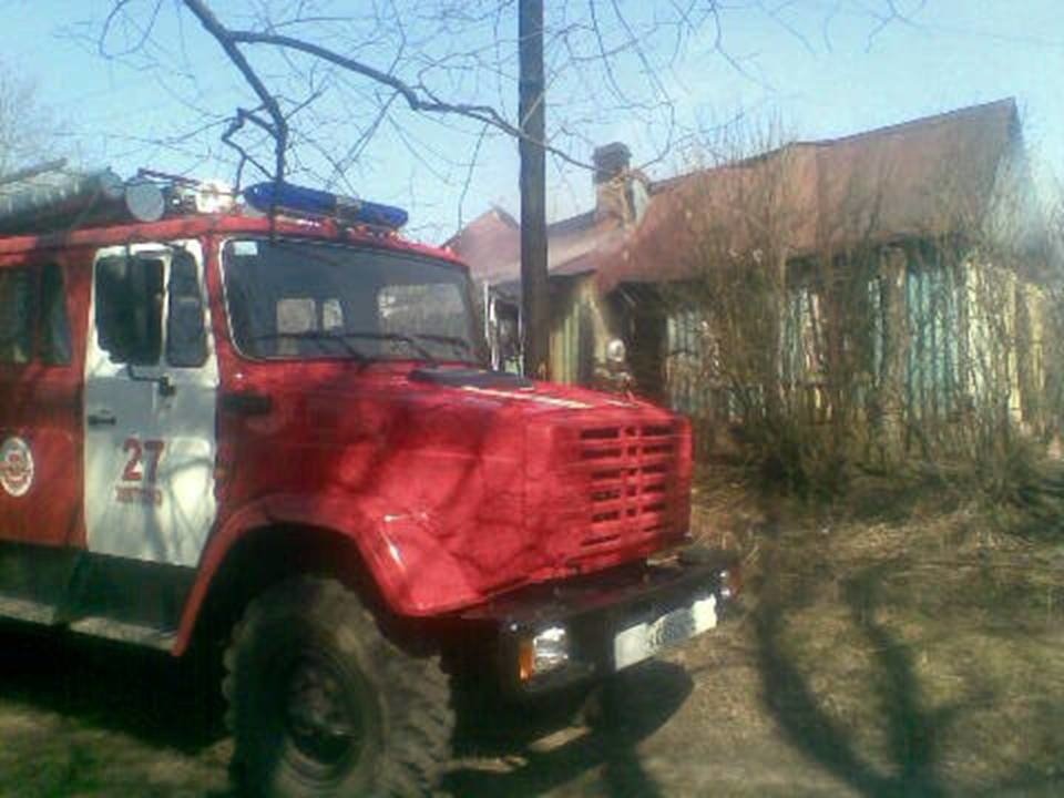 Пожар в д. Лутовка Золотухинского района