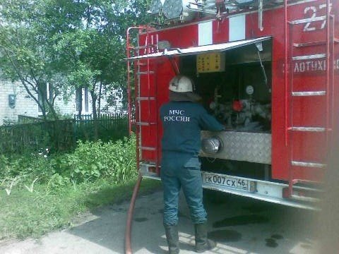 Пожар в д. Будановка Золотухинского района  ликвидирован