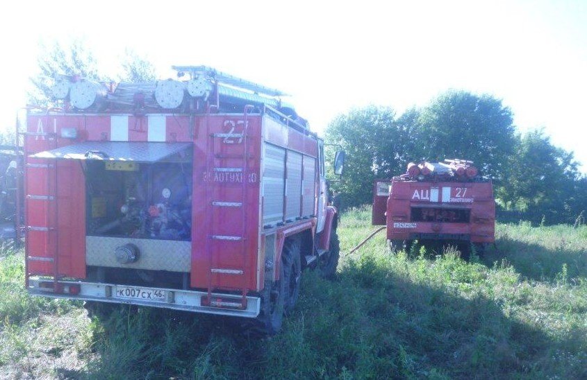 Пожар в пос. Золотухино Золотухинского района